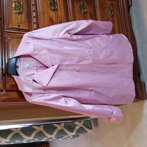 Joan Rivers Pink Short Trench Style Spring Jacket